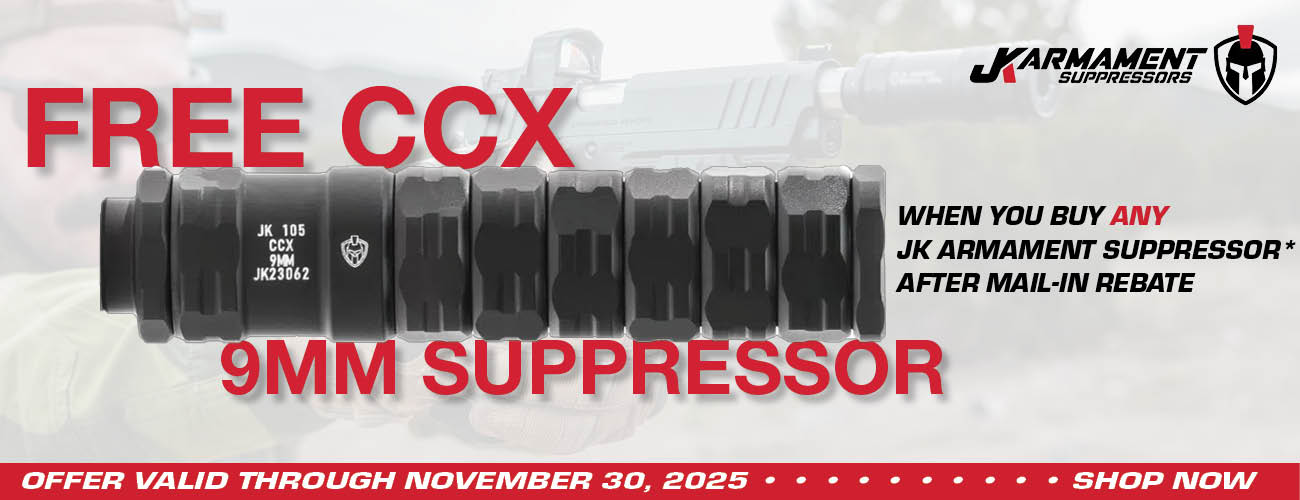 JK Armament Free CCX 9MM Suppressor Promotion